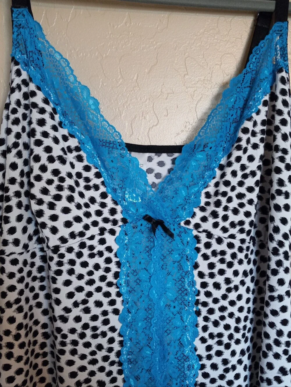 Delta Burke Intimates Nightgown Chemise Lace Cheetah Animal Print Plus Size 3X